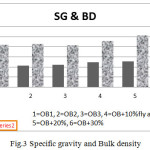 Fig.3 Specific gravity and Bulk density