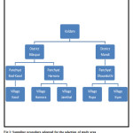 Fig 1: Sampling procedure adopted for the selection of study area