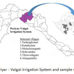 Figure 1. Study area: Periyar - Vaigai Irrigation System and sample villages in Vadipatti taluk