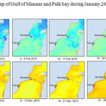Fig.11 SST Map of Gulf of Mannar and Palk bay during January 2015 to March 2015