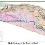 Fig 2: Geology of the Jharia coalfield