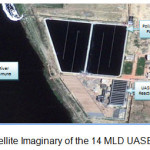 Figure 2: Satellite Imaginary of the 14 MLD UASB STP at Agra