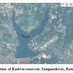 Fig 1. Satellite location of Kadwai reservoir, Sangmeshwar, Ratnagiri, Maharashtra.