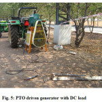 Fig. 5: PTO driven generator with DC load