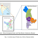 Fig. 1: Location map of Study area, Mewat, Haryana (India)