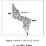 Figure1. Introduction of the study area and  its permeability domains