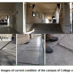 Figure 18: Images of current condition of the campus of College of Fine Arts 