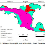 Figure 3: Different Geomorphic units in Dhanbad â€“ Jharia Township area