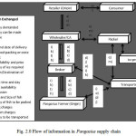 Fig. 2.0 Flow of information in Pangasius supply chain