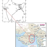 Figure 1. Location map of study area a) Subzone 3(a) of India b) River map of Gujarat (Source: Gujarat State Disaster Management Authority)