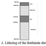Fig. 2. Litholog of the Bathinda district