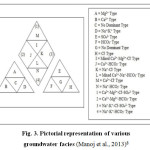 Fig. 3. Pictorial representation of various groundwater facies (Manoj et al., 2013)8