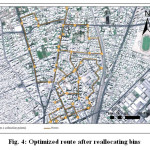 Fig. 4: Optimized route after reallocating bins