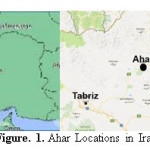 Figure. 1. Ahar Locations in Iran