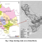 Fig. 1 Maps showing study area (Solan Block)