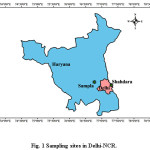 Fig. 1 Sampling sites in Delhi-NCR.