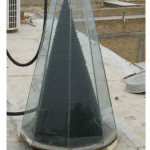 Figure 2. Piping and cover install on the conical solar collector