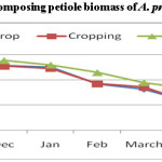 Figure 5. N release from decomposing petiole biomass of A. procera under different land use