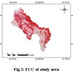 Fig 2: FCC of study area