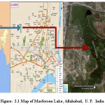 Figure: 2.1 Map of Macferson Lake, Allahabad, U. P.  India