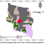 Fig.6 Watershed development plan in the Patur watershed using geospatial technology